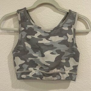 Camo Sports Bra Crop Top